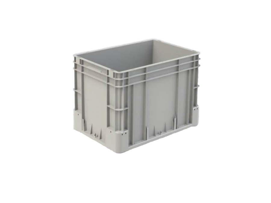 Přepravka Silverline 3271/000300 šedá, UÚ, uzavřená, 2 držáky etiket